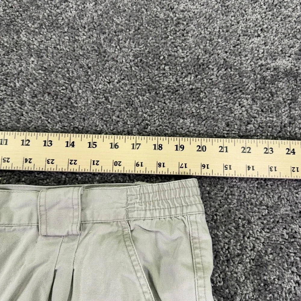 G.P.S. Cargo Shorts Mens 42 Beige Cotton Elastic Waist Pockets Outdoor Casual
